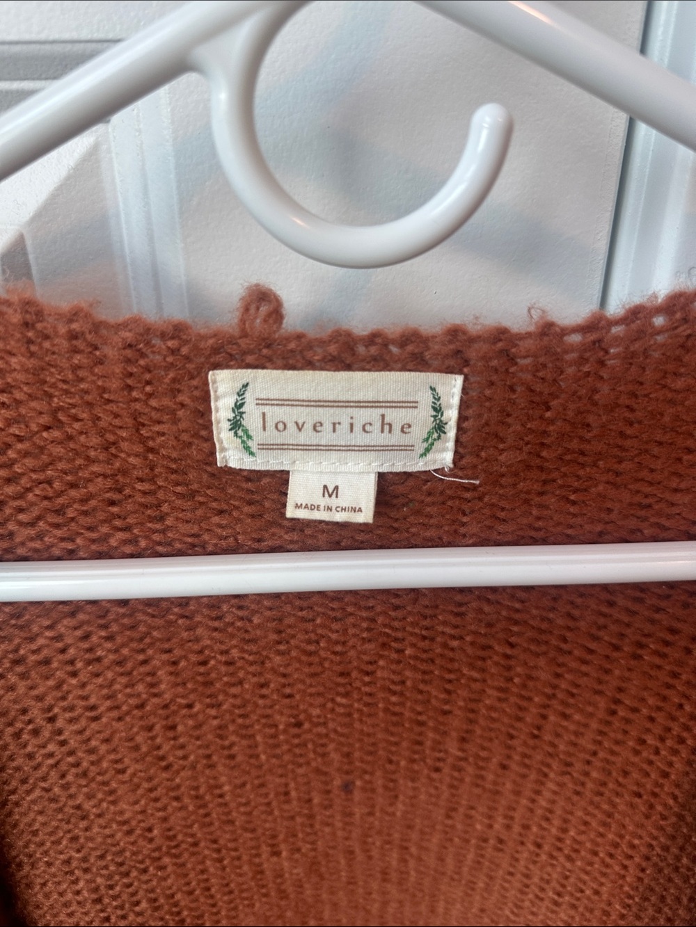 Love Riche Rust Fringe Open-Front Cardigan - Picture 2 of 3
